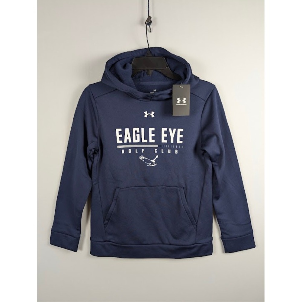 Under Armour Kid's Eagle Eye Golf Club Hoodie Youth/Boys Medium Navy Blue NEW